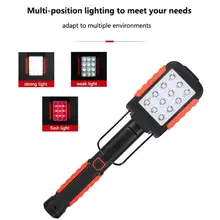 Складная Водонепроницаемый 300lm светодиодный рабочий свет 3 режима 2 типа светлого цвета, размеры: 4-8 ч Время работы смарт с возможностью зарядки по USB бликов фонарик