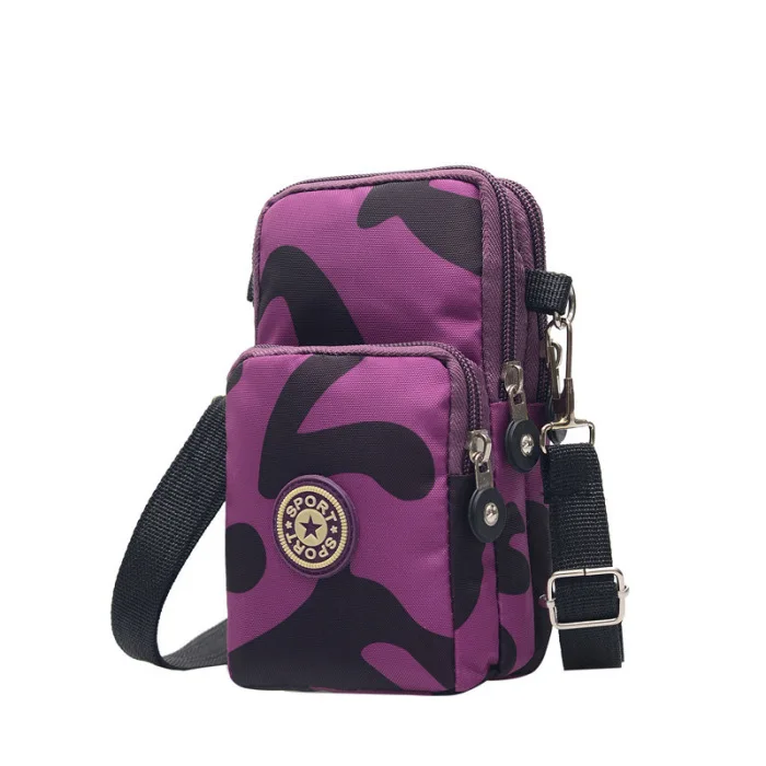 Women' Cross-Body Cell Phone Shoulder Strap Wallet Pouch Purse Mobile Phone Bags Storage Bag Outdoor Fitness Running Arm Bag