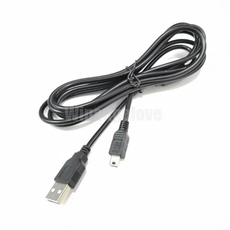 200 шт./лот 1,8 м USB зарядный кабель для ps3 для sony Playstation PS3 ручка контроллер с магнитным кольцом черный геймпад кабель