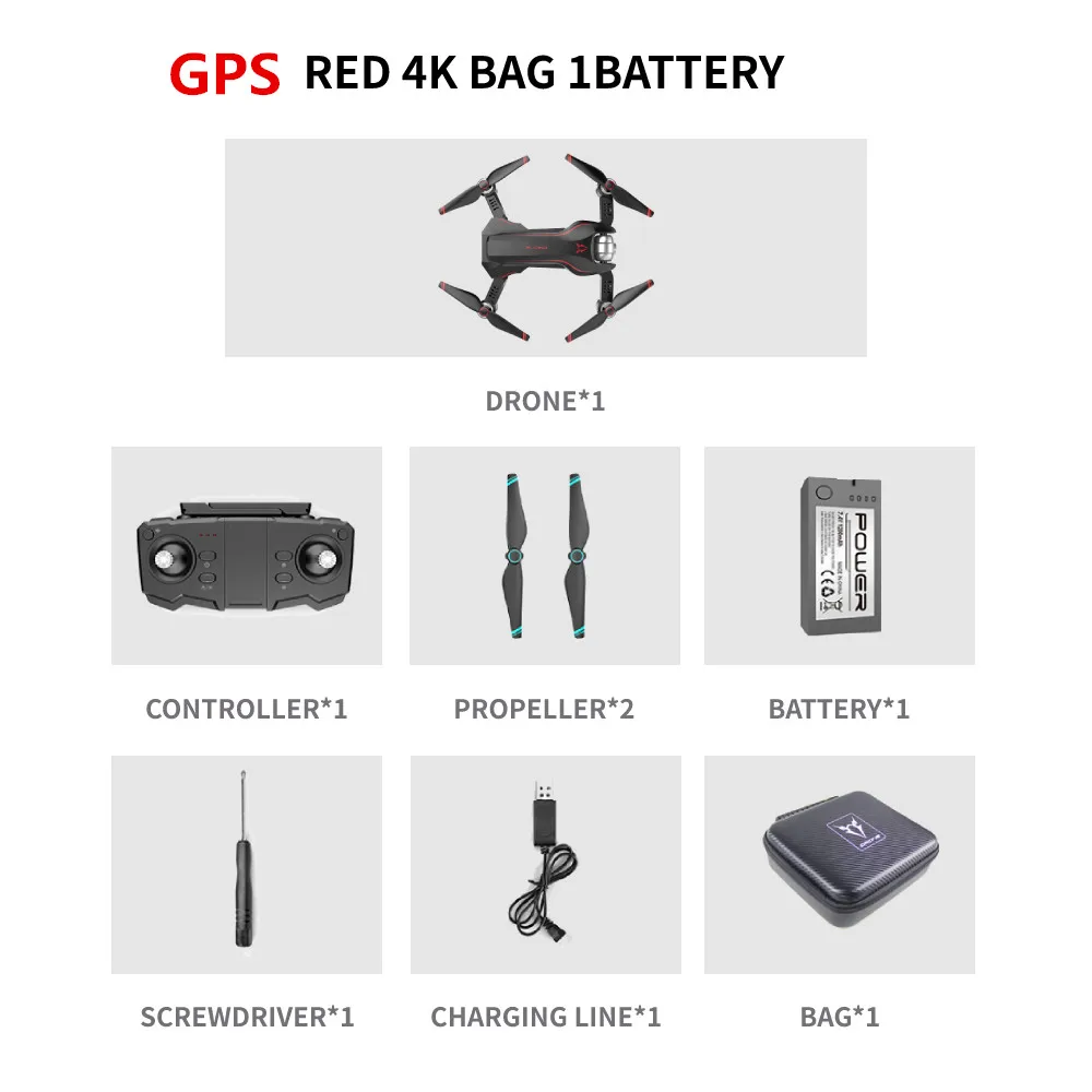 S20 gps Дрон с 4K HD двойной X50 зум Камера оптический поток жестов фото RC вертолет Профессиональный Дрон Квадрокоптер VS SG907 E58 - Цвет: GPS RED 4K BAG