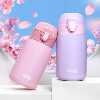 

Mini Vacuum Mug Cute Kid Thermos Flask Bottle Stainless Double Wall Tumbler Kids Thermo Flask Termos Cute Lids Thermos II50BWB