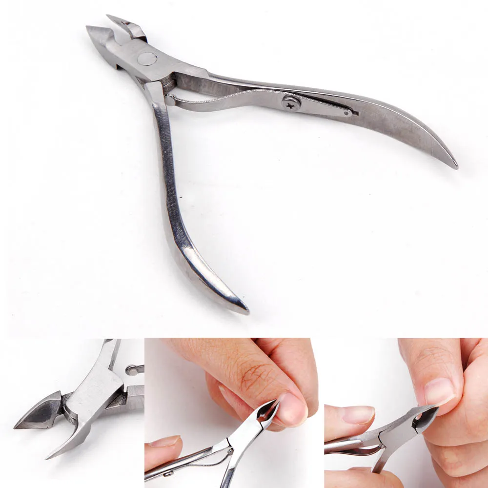 4/8/10 pcs Rainbow Stainless Steel Nail Cuticle Nipper Tweezer Clipper Dead Skin Remover Scissor Pl