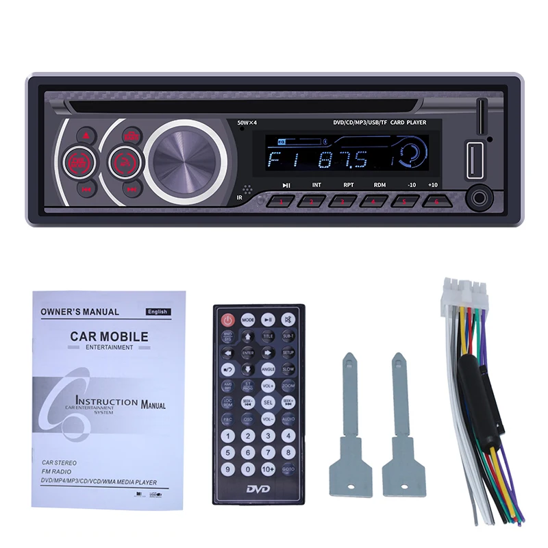 Автомагнитола ISINBOX 1 Din CD VCD DVD-плеер Bluetooth AUX U-диск FM-радио | Автомобили и мотоциклы