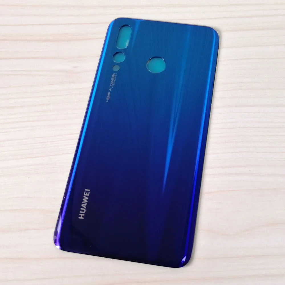 3D стеклянный задний корпус для HUAWEI Nova 4 чехол задняя дверь Замена чехол батареи и клейкая наклейка