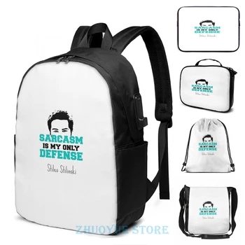 

Funny Graphic print teen wolf stiles stilinski USB Charge Backpack men School bags Women bag Travel laptop bag