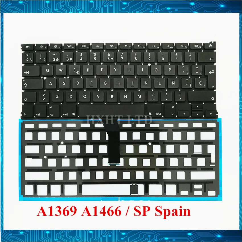 Новая испанская клавиатура A1369 A1466 SP для Apple Macbook Air 13 &quotA1369 Клавиатура ноутбука 2011