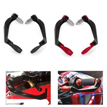 DERI 1Pair CNC Aluminum Motorcycle Brake Clutch Lever Protector Falling Protection 7/8" 22mm Handlebar For Honda Yamaha Suzuki