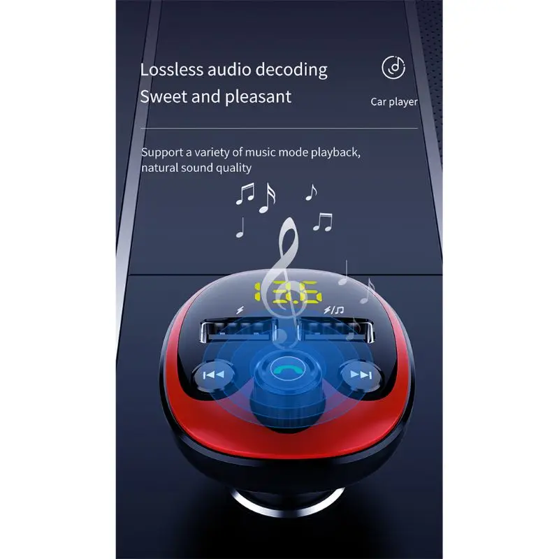 Автомобильный MP3 Bluetooth музыкальный плеер двойной USB3.1 телефон быстрое зарядное устройство U диск TF карта