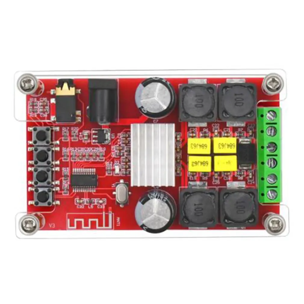 XH-A302 BT 5,0 TPA3116 двухканальный стерео Bluetooth цифровой аудио усилитель плата AUX усилитель с анодной модуляцией