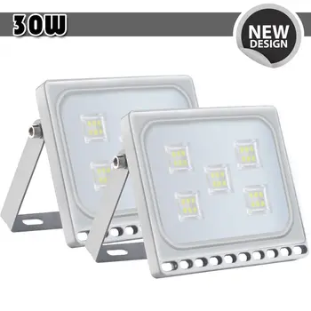 

2x 30W LED Flood Light Outdoor Ultra thin Spotlight Landscape Garden Cool White
