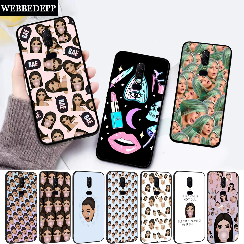 

Kimoji Kim Kardashian kanye Silicone soft Case for Oneplus 5 5T 6 6T 7 Pro