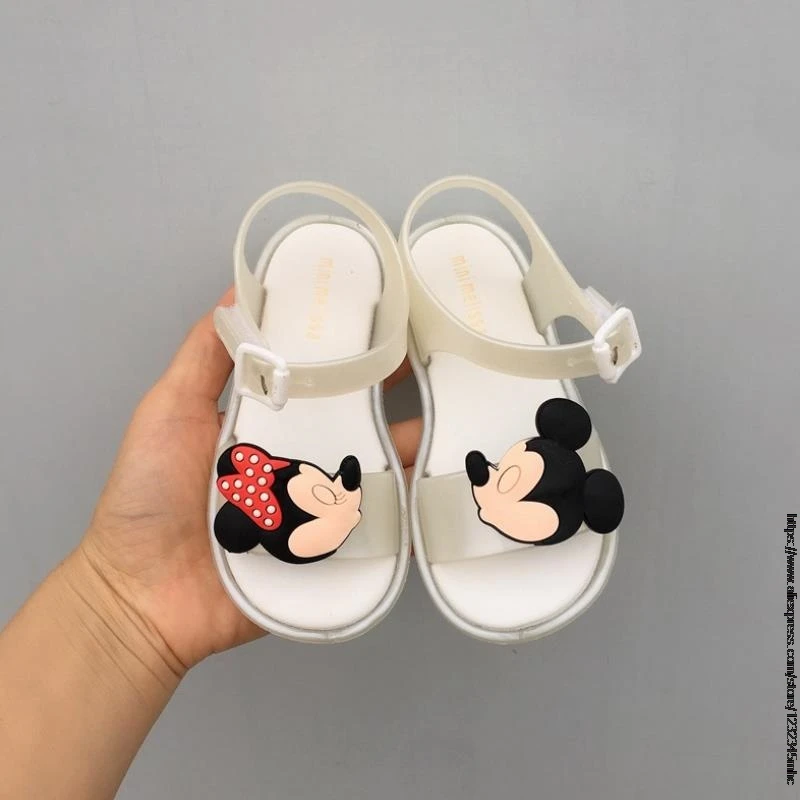 

Size 22-29 Melissa Children's Shoes New Summer Girls Mickey Sandals Kids PVC Jelly Kids Beach Shoes Baby Pure Princess Sandals