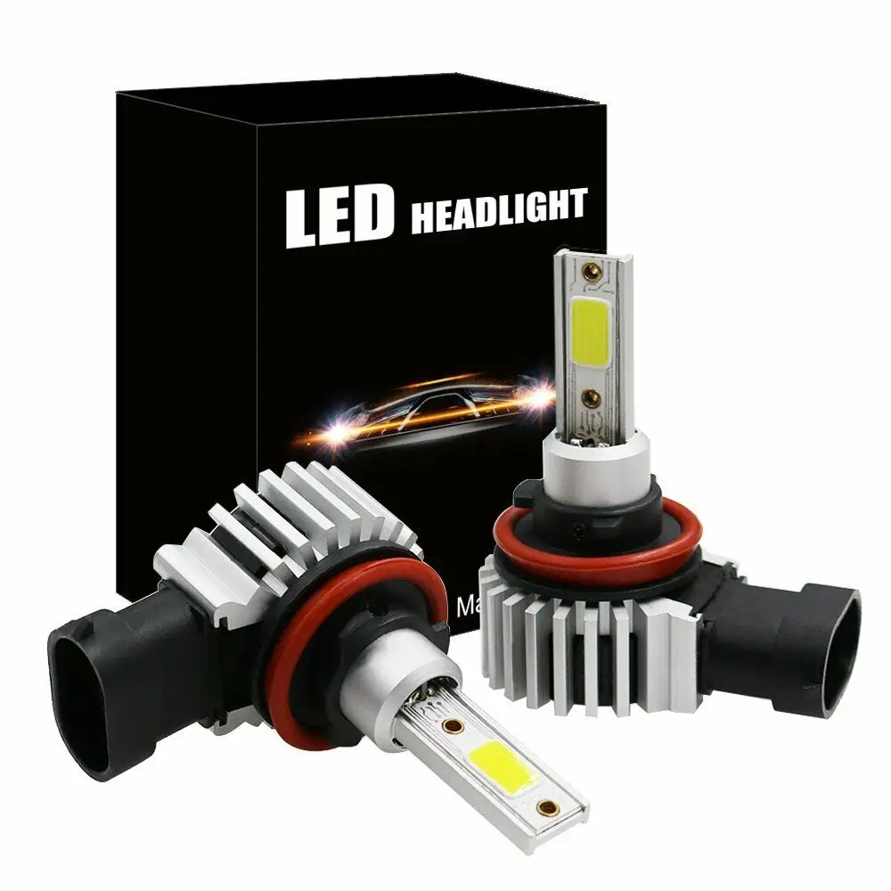 H1 100w Ampoule LED, Ampoules de brouillard 360 degrés Phare Ampoule LED  2pcs H1 6000k Super Blanc 100w Led Ampoules de phare Kit H1 Led Car Luces  Leds H1 H1 100