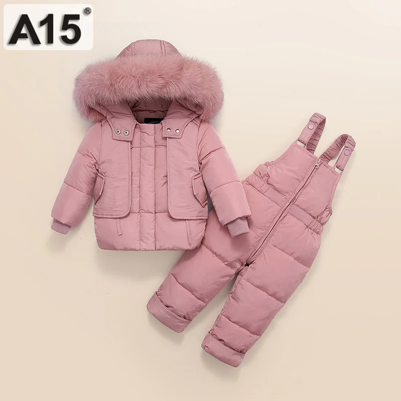 k38- X-901Pink A15 зимняя куртка для маленьких мальчиков комплект со съемной шапочкой и штанами для детей 12 месяцев, Размер От 2 до 3 лет, детская одежда для девочек, пальто - Цвет: k38- X-901Pink