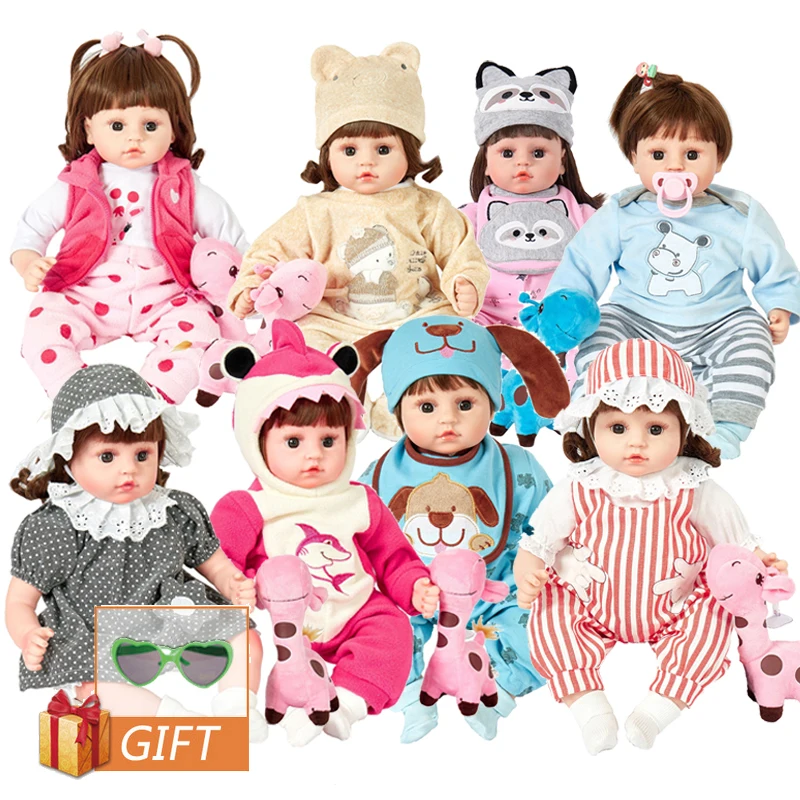 45 см Reborn Baby Doll игрушка милая принцесса набивная Реалистичная Детская кукла