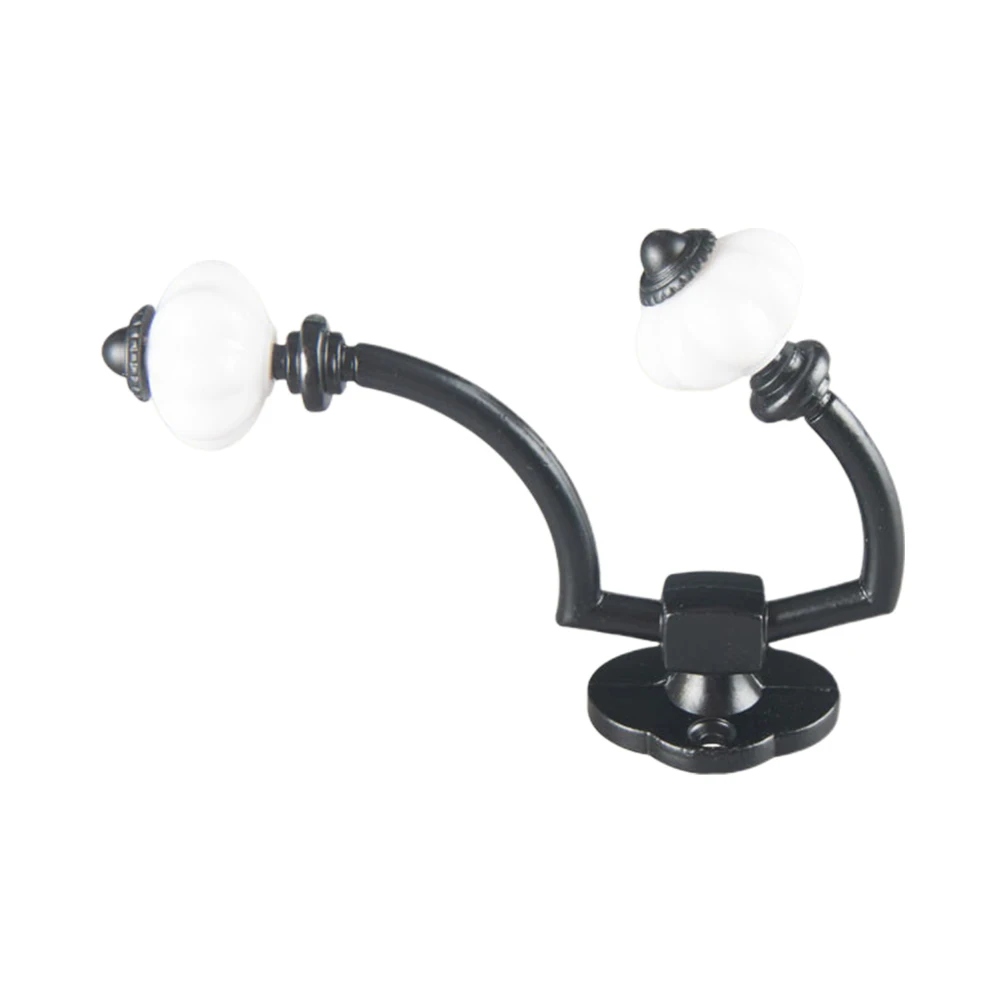 Ретро двойной крючок из цинкового сплава для гостиной настенные простые