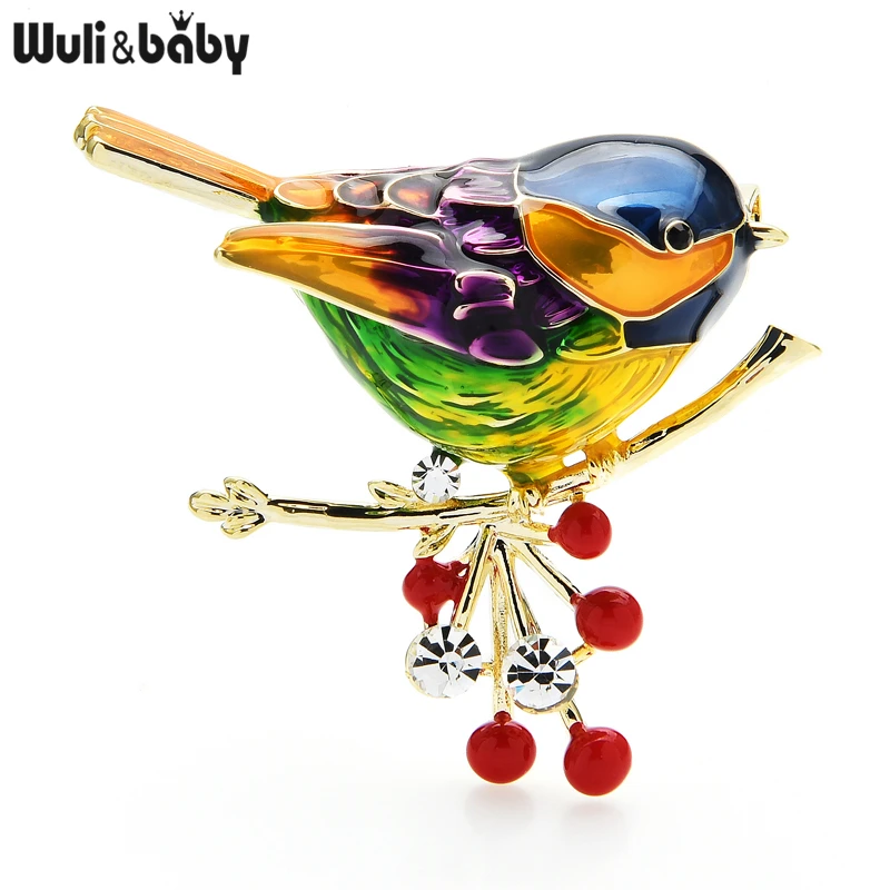 Colorful Bird Enamel Brooch 4
