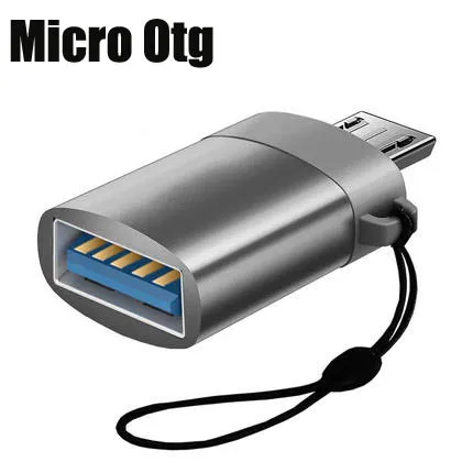 Micro Usb type C Otg адаптер type C Usb-C Usb 3,0 зарядный переходник Кабель для передачи данных конвертер для samsung Xiaomi huawei Macbook - Цвет: Micro Gray