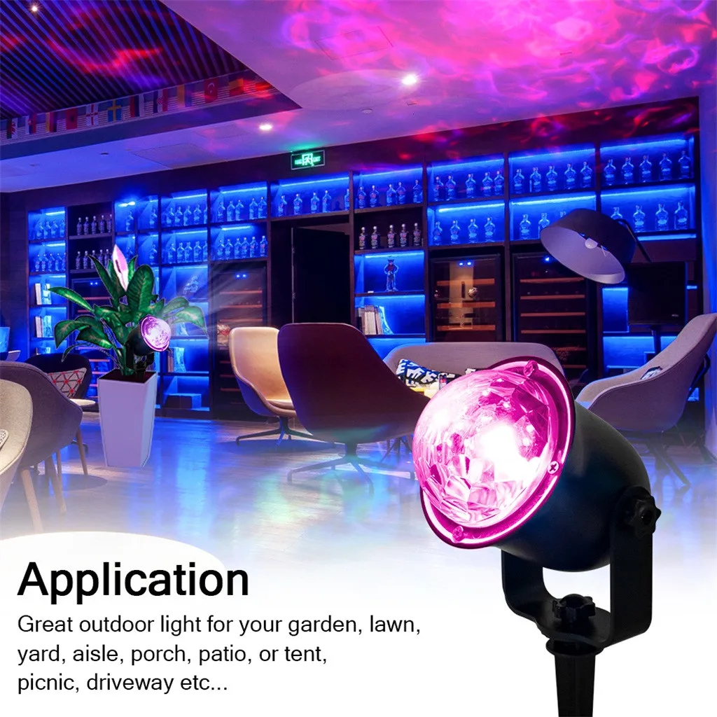 Autumn new produc Remote Water Ripple Shape Plug Light Holiday Decoration Atmosphere Light Dropshipping Accessories tools