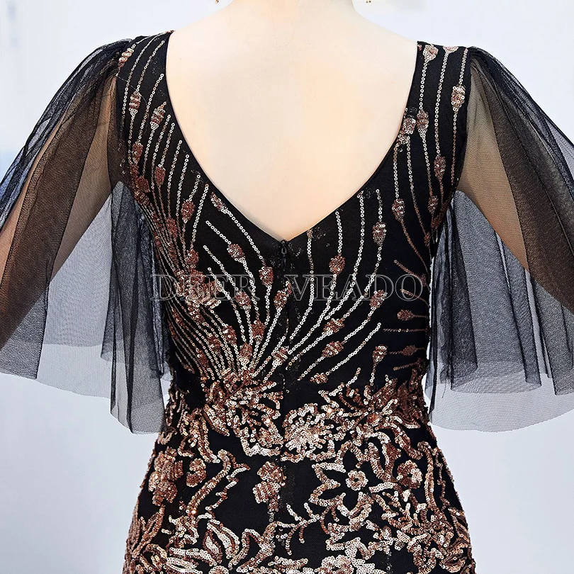 DEERVEADO элегантное вечернее платье с русалочкой длинное официальное вечернее платье вечерние платья платье с открытой спиной Robe De Soiree K16272