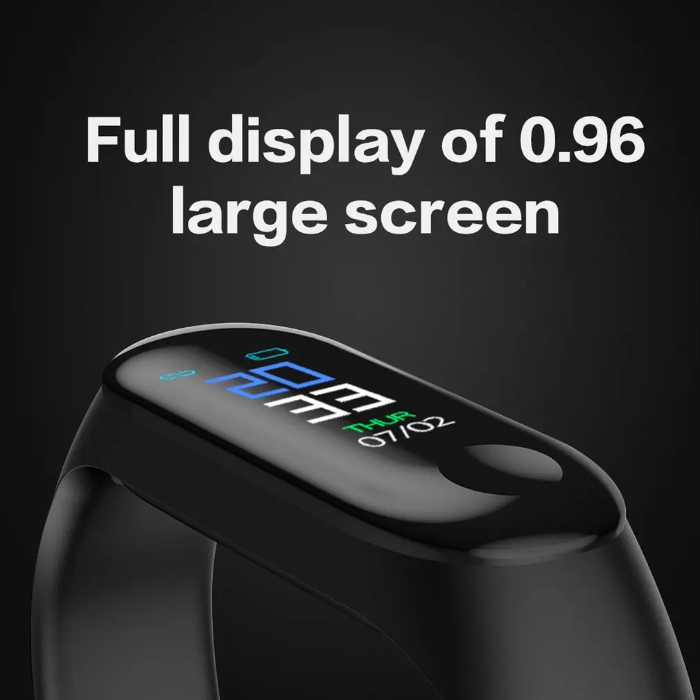 Smart Wristband Bluetooth Smart Band Fitness Bracelet Color-screen Waterproof Pedometer Sports Wristband SMS Call Reminder