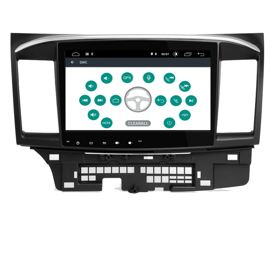 10 ”Android 9,0 автомобильный радиоприемник для Mitsubishi lancer 1024*600 четырехъядерный wifi Bluetooth Видео Аудио мультимедиа автомобильный dvd-плеер с двумя цифровыми входами
