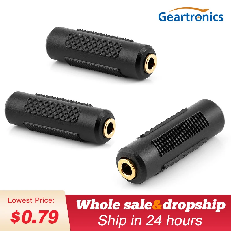 

1PCS Mini 3.5mm Female to Female F/F Jack Stereo Audio Adapter Converter Connector Audio Adapter Coupler Metal Gold Plated