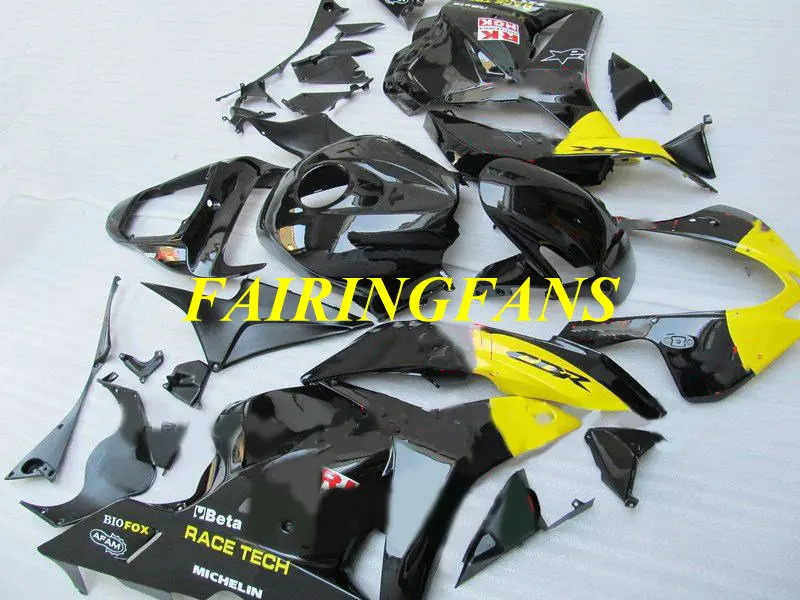 Инжекторный обтекатель комплект для HONDA CBR600RR 09 10 11 12 CBR 600 RR CBR 600RR 2009 2012 черный глянец Обтекатели Кузов+ подарки HG28