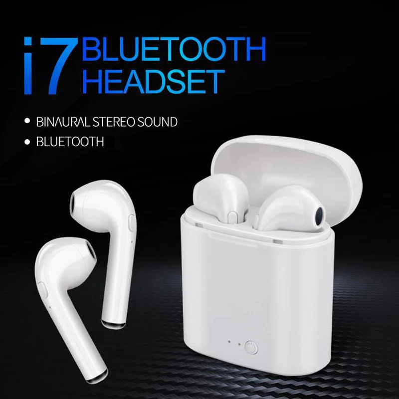 I7s Tws беспроводные наушники, Bluetooth наушники, наушники-вкладыши, гарнитура с зарядным устройством, микрофон для iPhone, huawei, Xiaomi