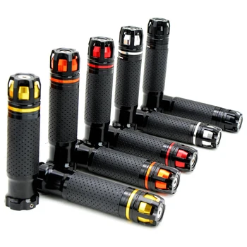 

CNC Aluminum Rubber Porous Carved Motorcycle Handle grips For aprilia rs50 sr 150 rs 125 rsv4 tuono v4 shiver 750 sxv