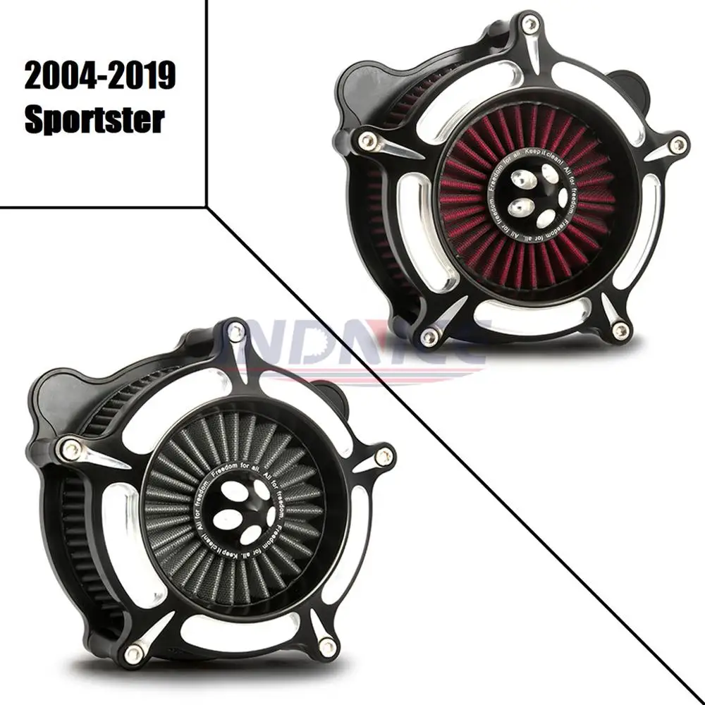 Контрастная резка Воздухоочиститель для harley sportster XL883 1200 iron883 48 72 1991