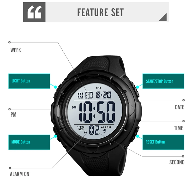 Мужские новые цифровые спортивные часы брендовый мужской браслет Роскошный