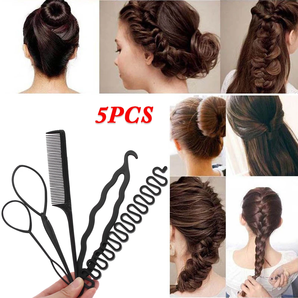 Hairstyle Braiding Tools Pull-Through Hair Needle Hair Disk Hair Comb Hair  Styling Tools Braid Hair Accessories - AliExpress