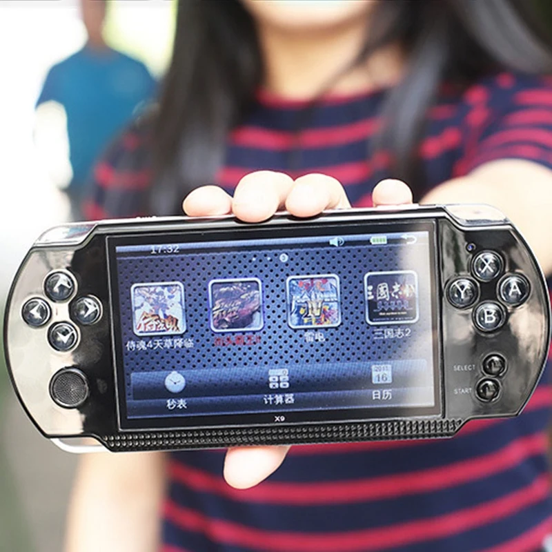 

X9 5.1 Inch Handheld Game Console 8GB Video Game Player Built-In 300 Games Handheld Retro Console for Kids Adults