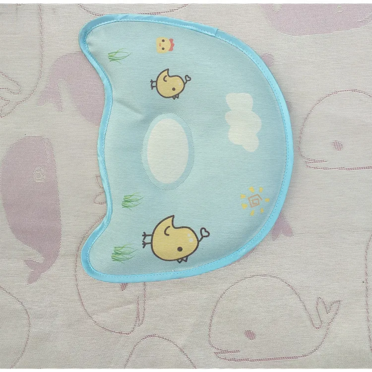 Baby Pillow Summer Days 0-1-Year-Old Newborns Cool Pillow Viscose Fibre Sweat Absorbing Breathable Correct Migraine Baby Pillow