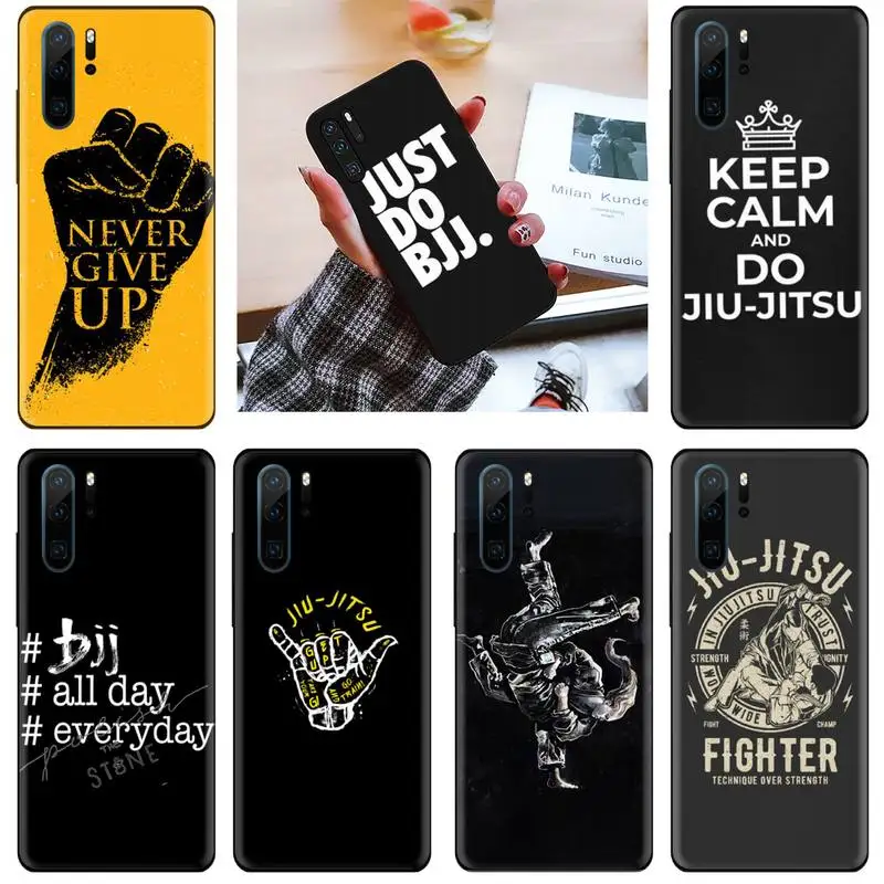 

BJJ Brazilian Jiu Jitsu Phone Case For Huawei P9 P10 P20 P30 Pro Lite smart Mate 10 Lite 20 Y5 Y6 Y7 2018 2019