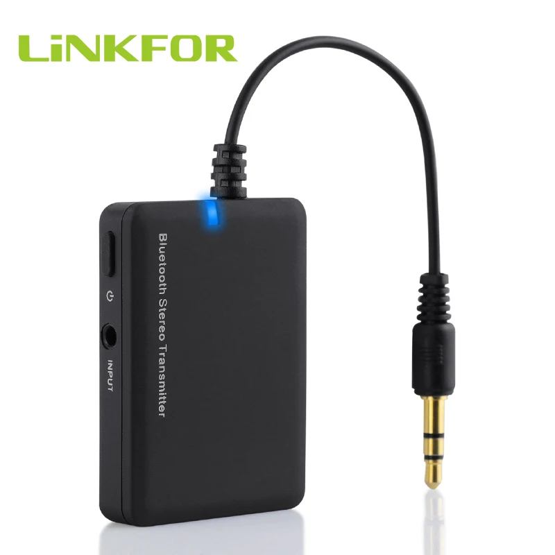 LiNKFOR Беспроводной Bluetooth передатчик аудио передатчик A2DP периферийное устройство со стерео-разъемом Mini 3,5 мм Беспроводной адаптер для iPod Mp3 Mp4 ТВ ПК