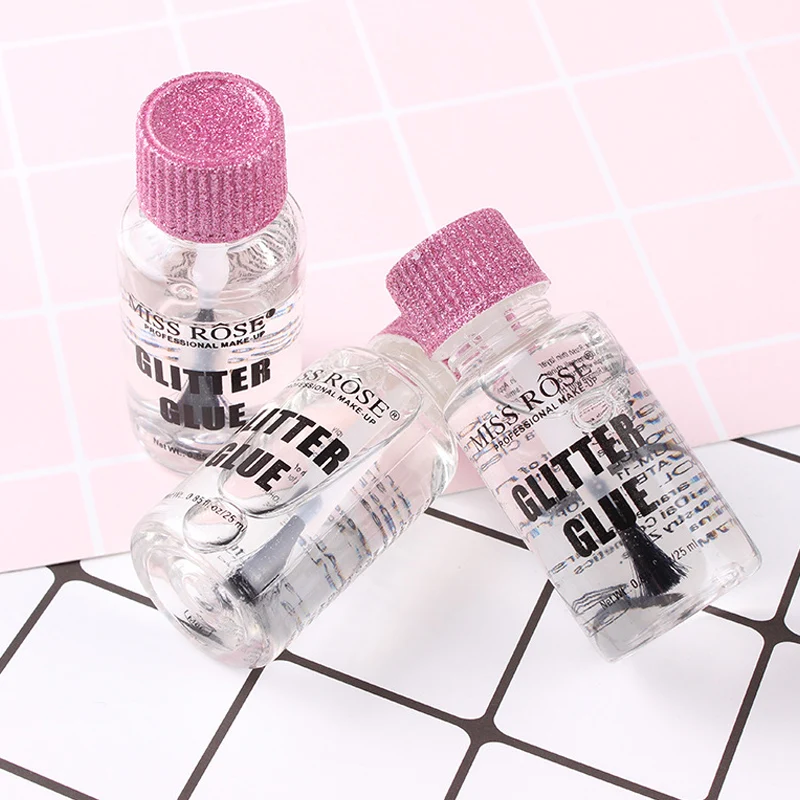violet 25ml Glitter Glue Shimmer Sticky Glossy Special Glue for Face and Body JS11 - Color: violet