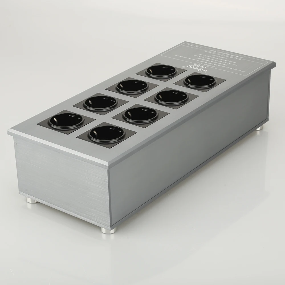 Viborg VE80 HiFi Мощный фильтр розетка Schuko 8 полосный Кондиционер переменного тока