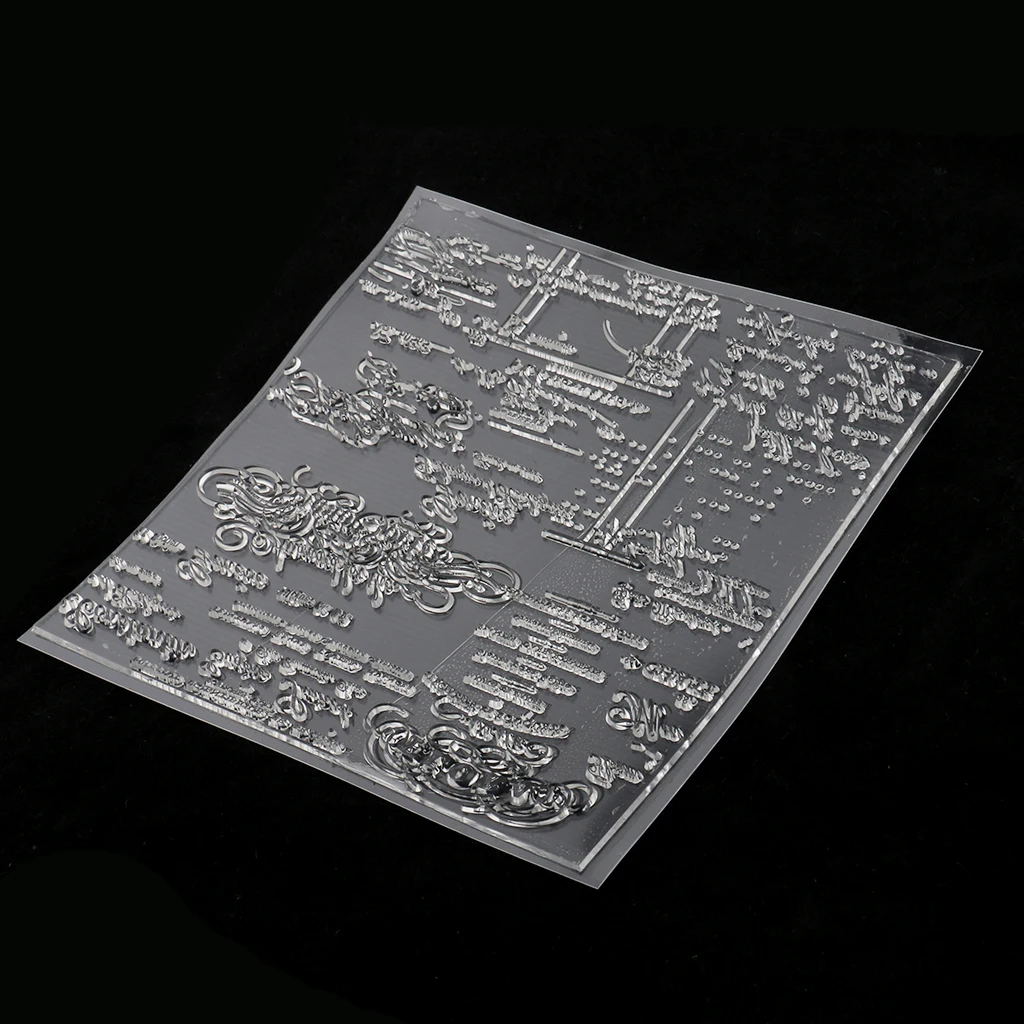 Silicone Clear Rubber Stamp English Decors For Scrapbooking DIY Album Cards