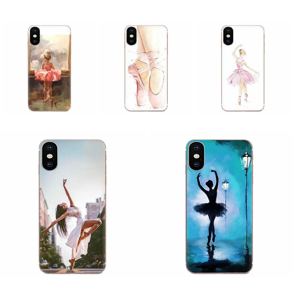 TPU Cell Bags For Huawei Mate 9 10 20 P P8 P9 P10 P20 P30 P40 Lite Pro Smart 2017 Ballerina Dance Ballet Girl Shoes | Мобильные