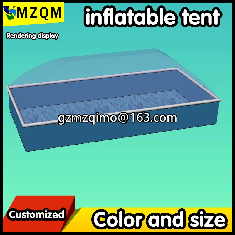 MZQM индивидуальный, прозрачный надувной тент для бассейна купол надувного бассейна для продажи