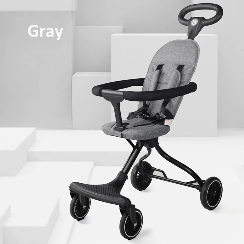 Складной Детский самокат, легкая детская коляска, четырехколесная детская коляска для путешествий