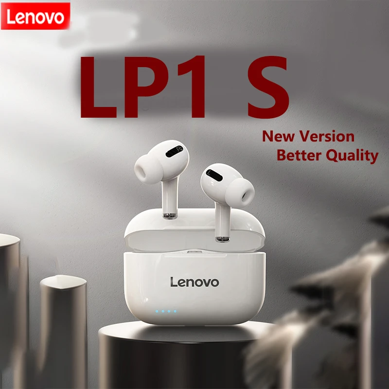 Lenovo yeni LP1 S/ lp1 süper daha iyi ses kalitesi yükseltilmiş çift şeması  Bluetooth kulaklık kablosuz AirPods Apple Android|Bluetooth Earphones \u0026  Headphones| - AliExpress