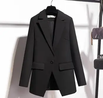 

Women Black Blazer Jacket 2020 Spring Autumn Office Clothes