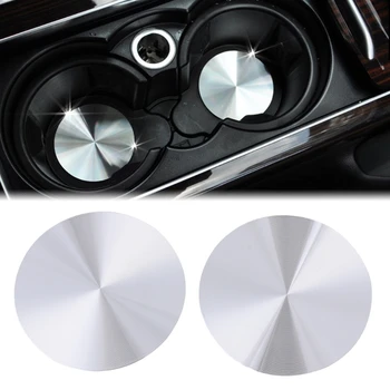 

2 Pcs Cup Holder Cover Mat Trim For Range Rover Sport Vogue Discovery Universal