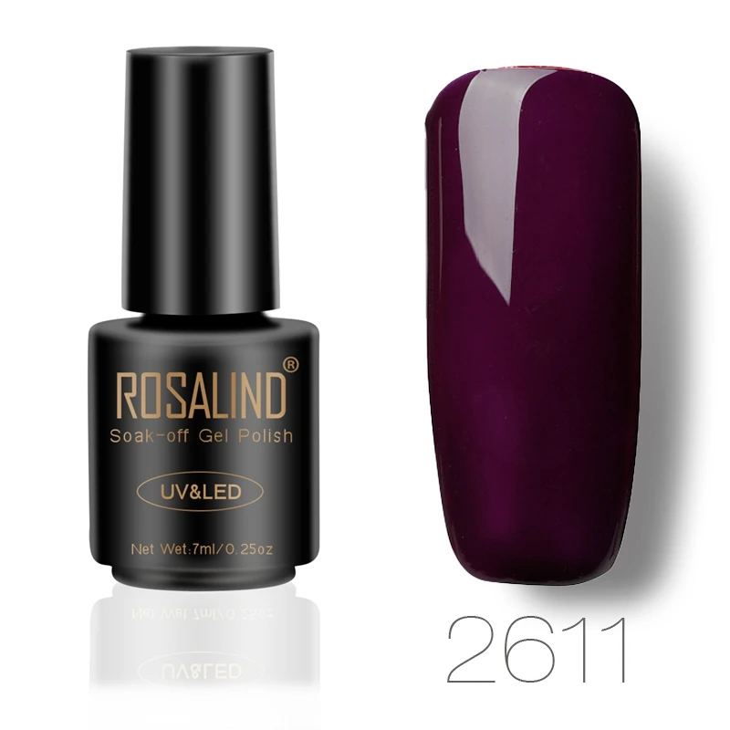 RA2611 ROSALIND гель для ногтей Красный бриллиант блестящий гель Полупостоянный УФ все для маникюра гибридные лаки для дизайна ногтей - Цвет: RA2611