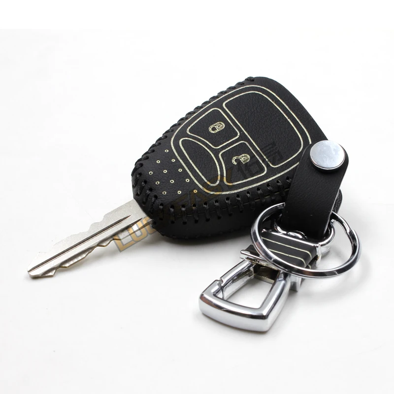 Чехол для автомобильного ключа для jeep compass 2007- Патриот 2011- wrangler 2008- натуральная кожа дистанционный брелок