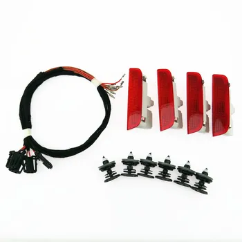 

SCJYRXS Door Warning Light +Cable Plug+Clip For Passat B6 B7 CC Golf MK5 MK6 Tiguan EOS Scirocco Seat Alhambra 3AD 947 411