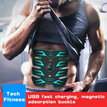 

EMS Muscle Trainer Muscle Stimulator With Magnetic Technology 12Mode 20 Intensity Electric Rechargeable Abdominal Muscle Toner